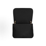 SAINT LAURENT YSL JAMIE 4.3 Distressed Logo Chain Hand bill Shoulder bag for women, black